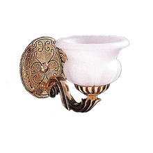  881-OB - Natural Alabaster 1 Light Olde Brass Sconce