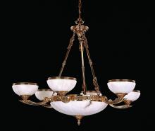  885-OB - Crystorama 9 Light Olde Brass Chandelier