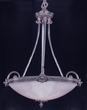  9105-PW - Crystorama 5 Light Pewter Large Pendant