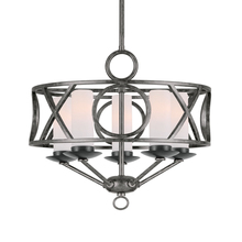  9445-EB - Crystorama Odette 5 Light English Bronze Mini Chandelier