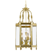  949-PB - 9 Light Polished Brass Historical Lantern