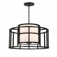  9595-MK - Brian Patrick Flynn Hulton 5 Light Matte Black Chandelier