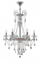  9838-CH-IB - Crystorama Simone 6 Light Blue Crystal Chandelier