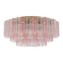 Crystorama ADD-331-AG-SP - Addis 16 Light Aged Brass Flush Mount