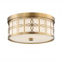  ANN-2105-VG - Anniversary 2 Light Vibrant Gold Flush Mount