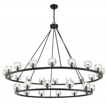  ARA-10269-MK - Aragon 30 Light LED Matte Black Chandelier