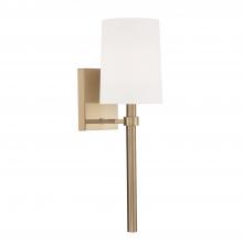  BRO-451-VG - Bromley 1 Light Antique Vibrant Gold Sconce