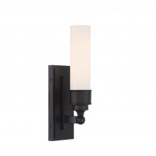  WLX-301-MK - Wilcox 1 Light LED Matte Black Sconce