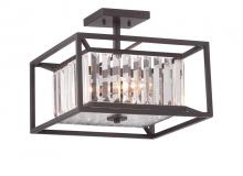 Designers Fountain 87411-VB - Linares 14" 3-Light Semi-Flush