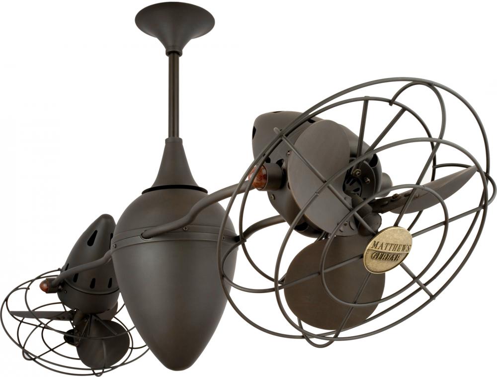 Ar Ruthiane - Rotational Ceiling Fan - Bronzette Finish - Metal Blades
