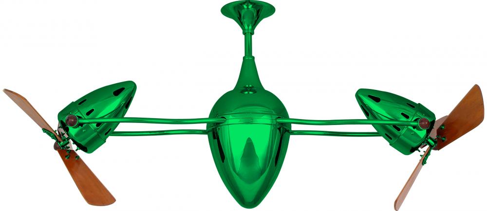 Ar Ruthiane - Rotational Ceiling Fan - Esmerelda Finish - Wood Blades