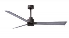  AK-TB-BW-56 - Alessandra 3-blade transitional ceiling fan in textured bronze finish with Barn Wood blades. Optim