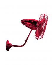  BP-RED-MTL - Bruna Parede wall fan in Rubi (Red) finish.