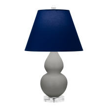 Robert Abbey MST53N - Matte Smokey Taupe Small Double Gourd Accent Lamp