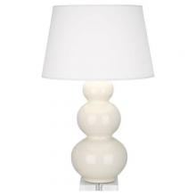  A364X - Bone Triple Gourd Table Lamp