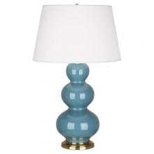  OB40X - Steel Blue Triple Gourd Table Lamp