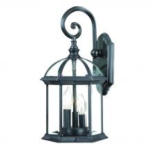  5273BK - Dover Collection Wall-Mount 3-Light Outdoor Matte Black Light Fixture