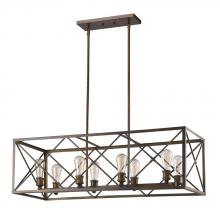  IN21123ORB - Brooklyn Indoor 8-Light Pendant In Oil Rubbed Bronze