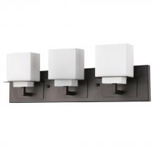  IN41331ORB - Rampart Indoor 3-Light Bath W/Glass Shades In Oil Rubbed Bronze