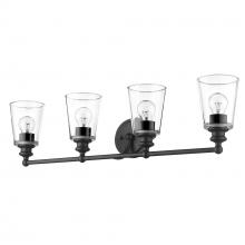  IN41403BK - Ceil 4-Light Matte Black Vanity