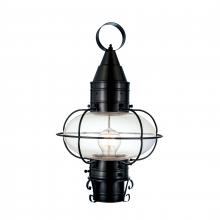  1511-BL-CL - Classic Onion 17.5'' High 1-Light Outdoor Post Light - Black