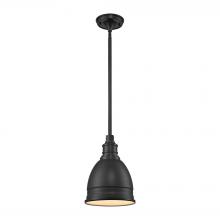  66860/1 - Carolton 1-Light Mini Pendant in Oil Rubbed Bronze with Matching Shade