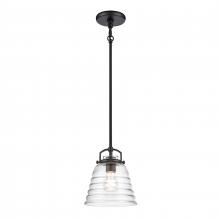  67875/1 - Current 8'' Wide 1-Light Pendant - Matte Black