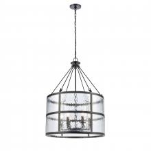  82078/6 - Solace 24'' Wide 6-Light Pendant - Matte Black