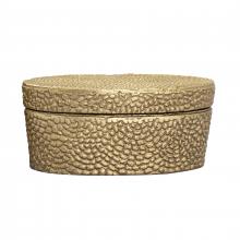 ELK Home Plus H0807-10656 - Oval Pebble Box - Large Brass