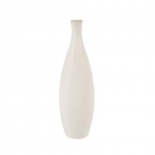  S0037-10193 - Faye Vase - Tall White (2 pack)