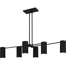  FLD650MBK - Foreland 6-Light Matte Black Linear Chandelier