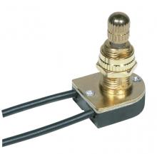  80/1134 - On-Off Metal Rotary Switch; 5/8" Metal Bushing; Single Circuit; 6A-125V, 3A-250V Rating; Brass