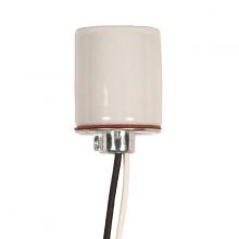  80/1278 - Keyless Porcelain Socket With 1/8 IP Cap; 30" AWM B/W 105C; CSSNP Screw Shell; Glazed; 660W;