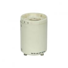  80/1848 - Smooth Phenolic Electronic Self-Ballasted CFL Lampholder; 120V, 60Hz, 0.30A; 26W G24q-3 And GX24q-3;