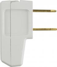  90/1083 - Quick Connect Flat Plug; White Finish; Non Polarized; 18/2-SPT-2 And 16/2 SPT-2; 15A; 125V