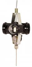  90/1588 - 4-Light Cluster Socket; On-Off Nickel Pull Chain; 7" AWM B/W Leads 105C; 660W; 250V