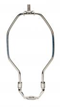  90/2013 - Light Duty Harp; Polished Nickel Finish; 7" Height; 1/8 IP Saddle; 1/4-27 Thread; 125 Carton