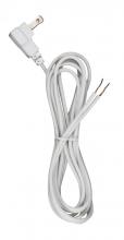  90/2323 - 8 Foot 18/2 SPT-2 105C Flat Plug Cord Set; White Finish; 36" Hank; 200 Carton; Molded Plug;