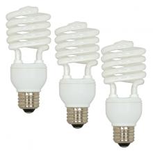  S5546 - 23 Watt; Mini Spiral Compact Fluorescent; 5000K; 82 CRI; Medium base; 120 Volt; 3-pack