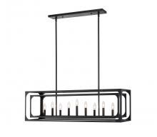  3038-9L-MB - 9 Light Linear Chandelier