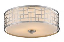  330F16-BN - 3 Light Flush Mount