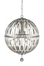  430B24-BN - 6 Light Chandelier