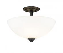  443SF-MB - 3 Light Semi Flush Mount