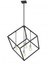  478P34-MB-BN - 4 Light Chandelier