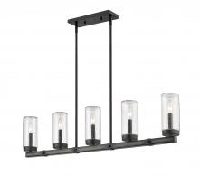  589-5L-ABB - 5 Light Outdoor Linear Chandelier