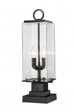  592PHMS-SQPM-BK - 2 Light Outdoor Pier Mounted Fixture