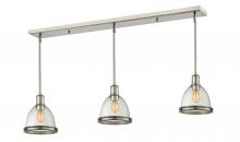  718MP-3BN - 3 Light Linear Chandelier