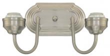 Westinghouse 6300500 - 2 Light Wall Fixture Brushed Nickel Finish