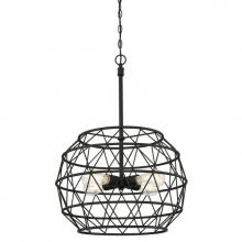  6367900 - 4 Light Chandelier Matte Black Finish