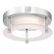  6575200 - 6 in. 12W LED Flush Brushed Nickel Finish Frosted Acrylic Ring